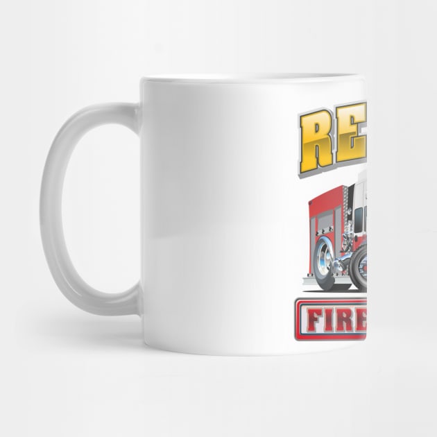 Cartoon Fire Truck by Mechanik